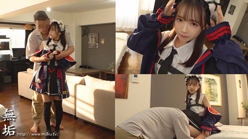 「【素人コスプレ美少女】153cm小柄ミニ系娘が3P中出しで連続アクメ絶頂する従順プレイ」のサンプル画像4枚目