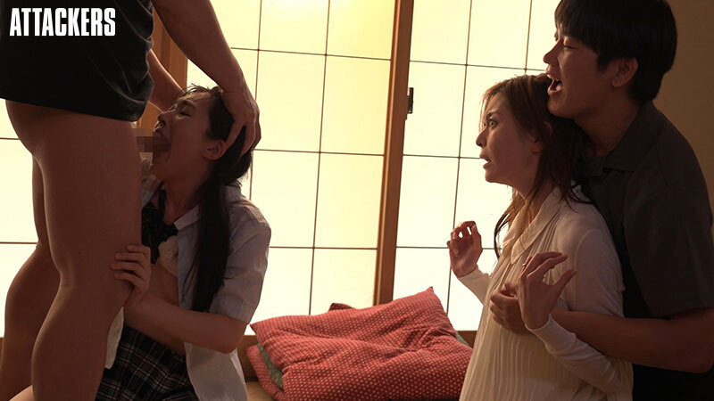 「皆月ひかる・葵百合香が母娘で辱めを受け中出しされる背徳的な禁断関係」のサンプル画像1枚目