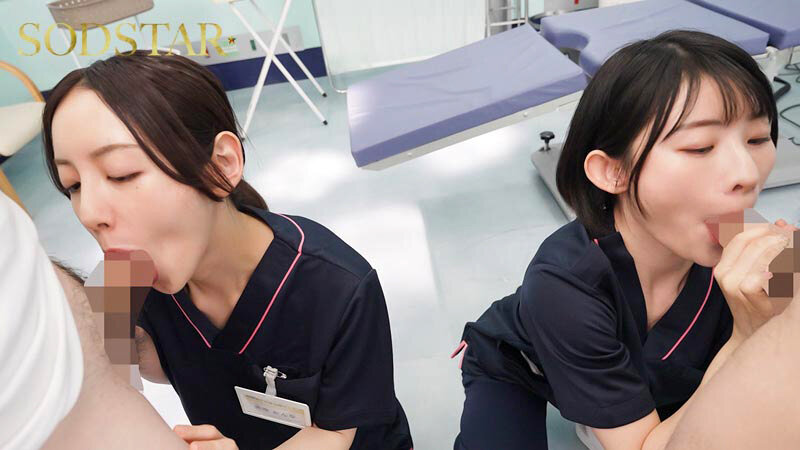 「宮島めい・美咲かんなの足コキで童貞M男を責める！スレンダー微乳美女の射精サポート治療」のサンプル画像9枚目